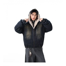 网络图现货潮牌日系ins原宿慵懒新款简约牛仔棉衣J3281-P165，男装棉衣，星座715-7