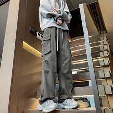 个性工装宽松休闲裤男高街潮流长裤子KK514/P45，男装工装外套，电商D202-1