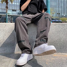 潮流春季牛仔裤男牛仔长裤刺绣牛仔裤C855P45，男装牛仔裤，星座1116-2