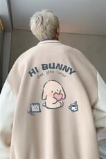 摇粒绒棒球服男大码开衫卫衣男夹克BF86314-P65，男装夹克，电商A040