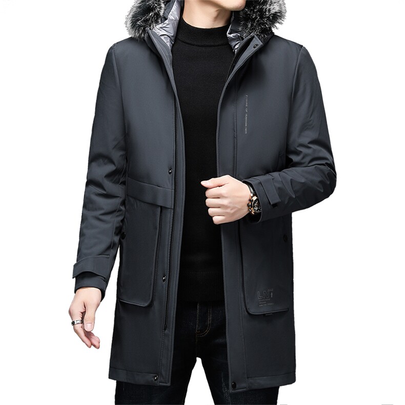 V3579钱塘2020-3冬季厚款商务休闲中年男士90鸭绒羽绒服P263,男装羽绒服,钱塘207-3
