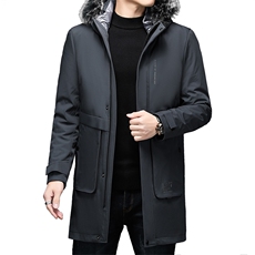 V3579钱塘2020-3冬季厚款商务休闲中年男士90鸭绒羽绒服P263，男装羽绒服，钱塘207-3