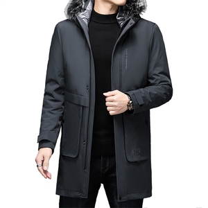 V3579钱塘2020-3冬季厚款商务休闲中年男士90鸭绒羽绒服P263图片