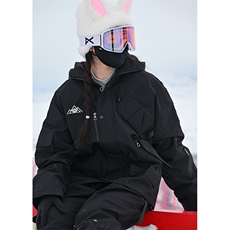 24冬户外运动防水单板滑雪服男中性风加棉加厚保暖外套M78-P155，男装棉衣，电商A001-1