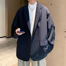 8XL-M特大码2024秋季外套男西装男oversize加大码夹克XZ701，男装西服，电商D206-1