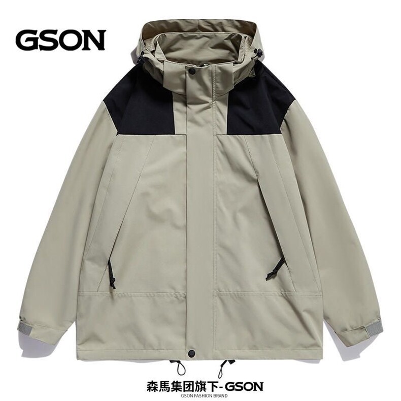 秋冬户外三合一冲锋衣男女可拆卸防风防水登山服,女装棉衣/棉服,星座1511