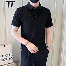 店主风社会小伙男高级感翻领POLO衫男保罗衫301A-1/PL114/P53，男装Polo衫，星座301A-1