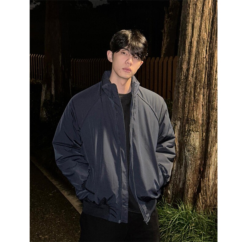 网图!双拉链棉服男美式穿搭复古工装棉衣加厚保暖25XM88269特P65,男装棉衣,电商A042