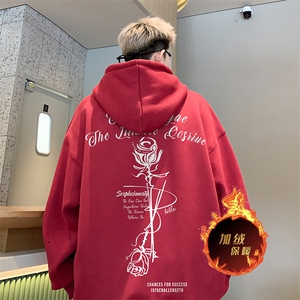 直播品质500克重磅秋冬美式加绒加厚卫衣外套H1320常规P35加绒P40图片