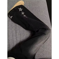 1506A/GHw170/P45浅灰色微喇牛仔裤女秋季高腰弹力修身，男装牛仔裤，星座1506A