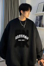 美式潮流字母印花连帽卫衣青少年秋季新款上衣JK23357特批24控39，男装卫衣，星座605(原A050)