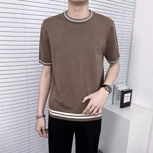 男士短袖T恤韩版潮流宽松打底衫男装衣服潮牌百搭半袖体TM22
