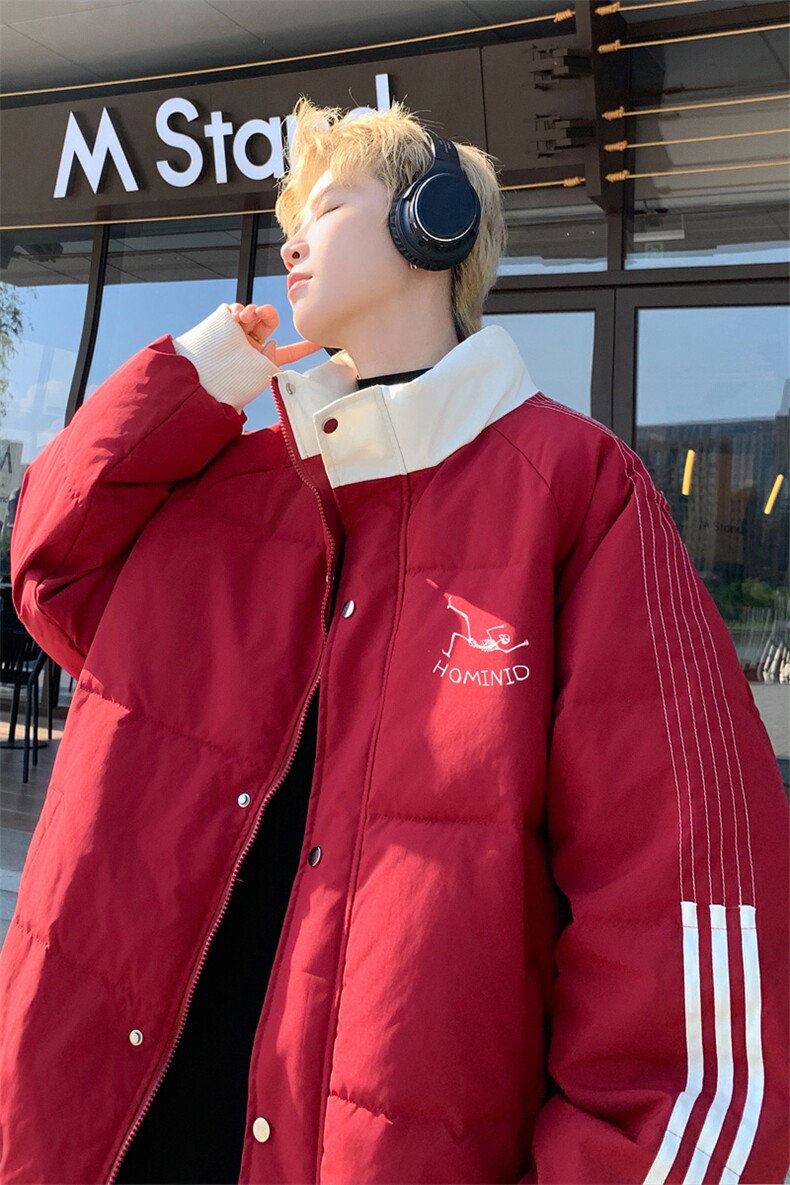 ！2025秋冬新款男士卡通印花棉衣加厚情侣棉服外套MY205特P80,男装棉衣,电商B220
