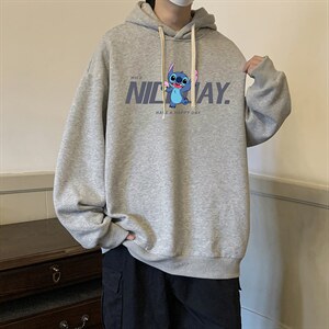 纯棉连帽卫衣男大码运动帽衫宽松薄WY2173-P35 加绒款-P40图片