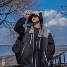 特P60秋冬动款棉衣冲锋衣连帽马甲男拉链外套加厚夹克MJM271，男装夹克，电商B370