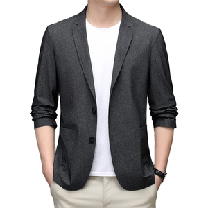 2023春季新款男士商务全无痕西服外套男装中青年长袖小西装便服图片