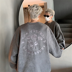 B359-YL9012特P50限价78美式万针刺绣重磅男女秋冬街头卫衣，男装卫衣，电商B359