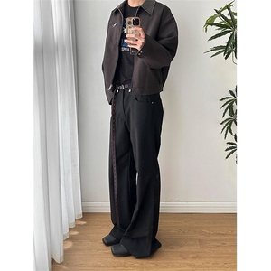 现货得物二开 百搭简约经典高级休闲百搭潮夹克外套男JK1296-P78图片