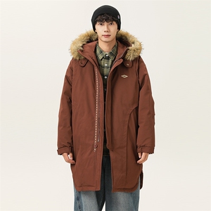 2025冬季新款男日系潮牌立领白鸭绒羽绒服加厚外套棉衣YR82-F335图片
