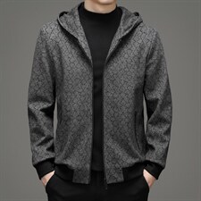 常规款呢子外套男21秋冬季新款连帽夹克外套休闲呢子ZG2511-P200图片
