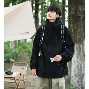 ！春季新款直播高品质防水冲锋衣夹克外套JK182-309B-1 P62图片
