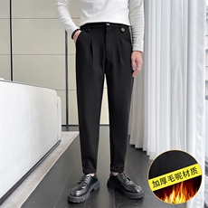 轻熟风~2025秋冬加厚毛呢休闲裤X01/P65，男装休闲裤，电商B331