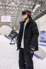 防泼水连帽户外男女同款保暖加棉加厚滑雪中性风棉衣外套M42-P165，男装棉衣，电商A001-1