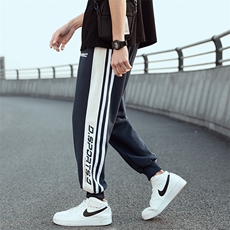 加推春款日系外景宽松大码束脚休闲运动卫裤0548-P40，男装休闲裤，星座914-3