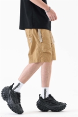 美式复古运动休闲短裤男夏季2025新款宽松刺绣七分裤318#-P52，男装牛仔裤，电商A178-1