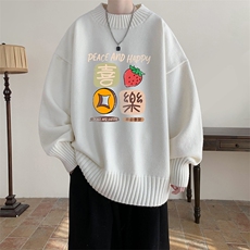 半高领毛衣男士大码针织衫男毛线衣男M18322-P45加绒款-P65，男装针织衫/毛衣，电商A040
