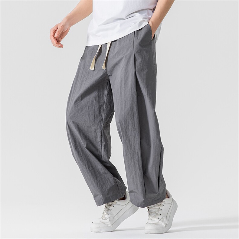 夏季新款大码日系港风工装宽松休闲直筒阔腿裤美式轻薄K311/P55，男装工装外套，钱塘713