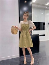 【现货】假两件连衣裙，女装连衣裙，巴黎魅影