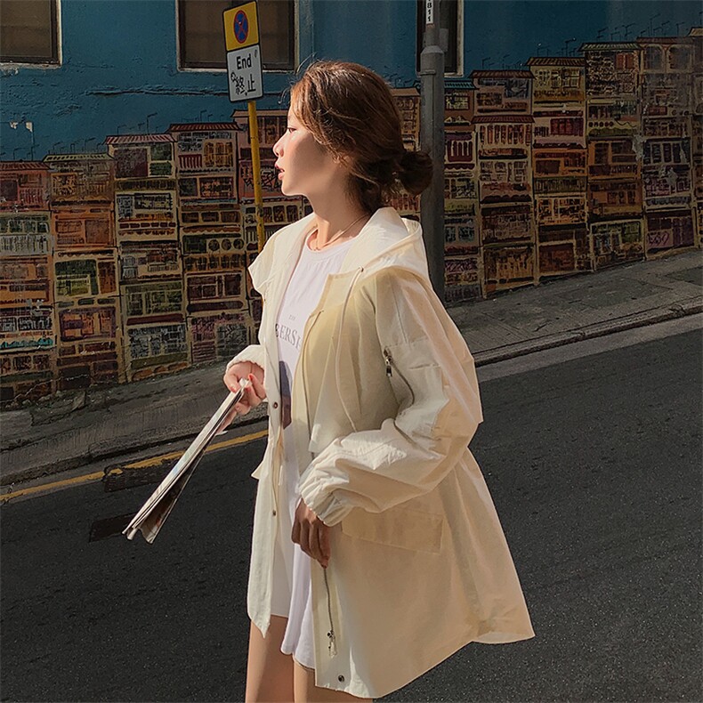 现货2021春季新款连帽工装风衣浙宝292A货号Q916，女装风衣，时倾STUDIO