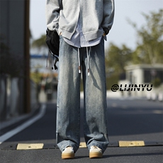 秋季时尚百搭垂顺宽松休闲裤K750-特批-45，男装休闲裤，星座718-1