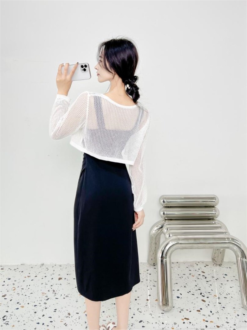 早秋2件套连衣裙！防晒俩不误！，女装连衣裙，依挺好