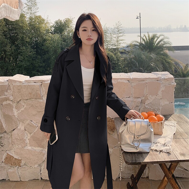 2024春装新款时尚气质通勤风衣外套P125K185，女装风衣，沫晗依美服饰