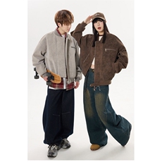 美式复古机车皮衣高级感廓形外套痞帅街头飞行夹克Y1037-P89网图，男装夹克，电商B245