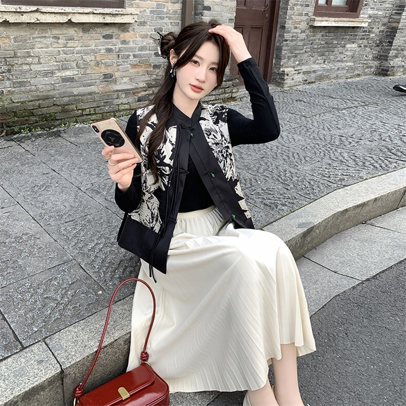 2024春款中式风格百搭马甲,女装马甲,慧峰