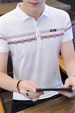6010-P35男士短袖t恤2021夏季半袖体恤修身韩版潮流帅气polo衫，男装T恤，电商D310（原电商305）