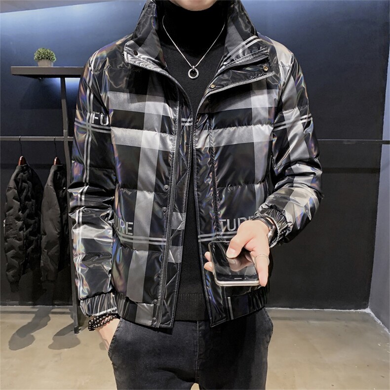 现货仓库桥园路2号主推差价大冬季立领修身学生羽绒服男R9007P100,男装羽绒服,星座301D-5(原星座1415）