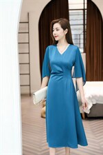 气质连衣裙，女装连衣裙，蓝芝衣秀