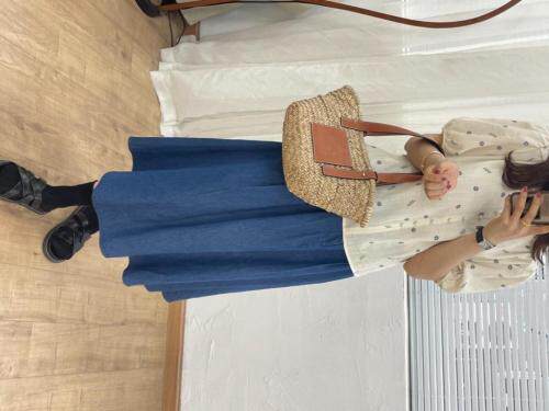 夏季碎花麻料上衣，女装，晗梦轩