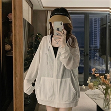 冰丝防晒衣女夏季新款薄空调衫宽松防紫外线防晒服E736-55，男装防晒衣，星座911-2(原星座613-2）