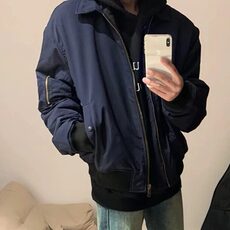 设计感棒球棒夹克男高级感美式复古百搭飞行员夹克外套RS0900-p58，男装夹克，星座1008