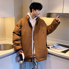 现货美式高街休闲夹克冬季立领纯色三防户外工装加厚棉服外套，男装夹克，电商A443