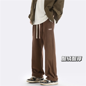 23新款灯芯绒贴标加绒加厚直筒裤休闲束脚裤A316-1-K1209P68控85