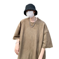 麂皮绒！重磅麂皮绒短袖t恤男JPDX00-P22，男装T恤，电商B367