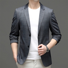 M5553-1钱塘2020-3春夏新款男士商务休闲西服简约外套货稳P135，男装西服，钱塘207-3