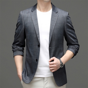 M5553-1钱塘2020-3春夏新款男士商务休闲西服简约外套货稳P135图片