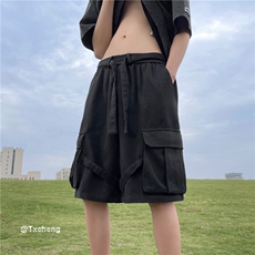 夏季新款港风工装休闲裤男生宽松潮流短裤B315-K23312-p50控68，男装休闲裤，电商B315